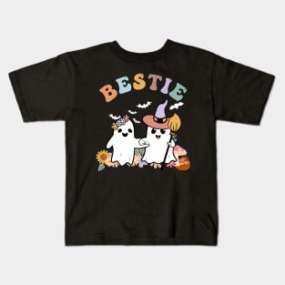 Halloween Ghost Bestie Kids T-Shirt